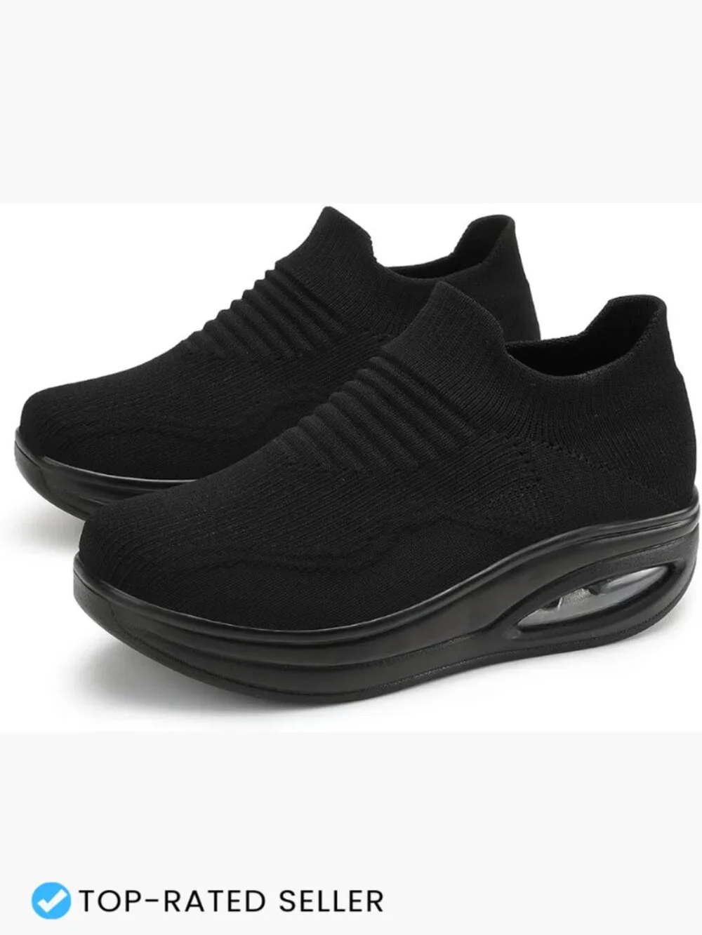 Slip On Walking Sneakers Comfortable Lightweight Work Nurse Shoes